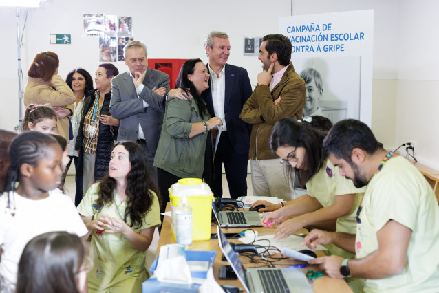 Arranque de la campaña de vacunación en colegios.