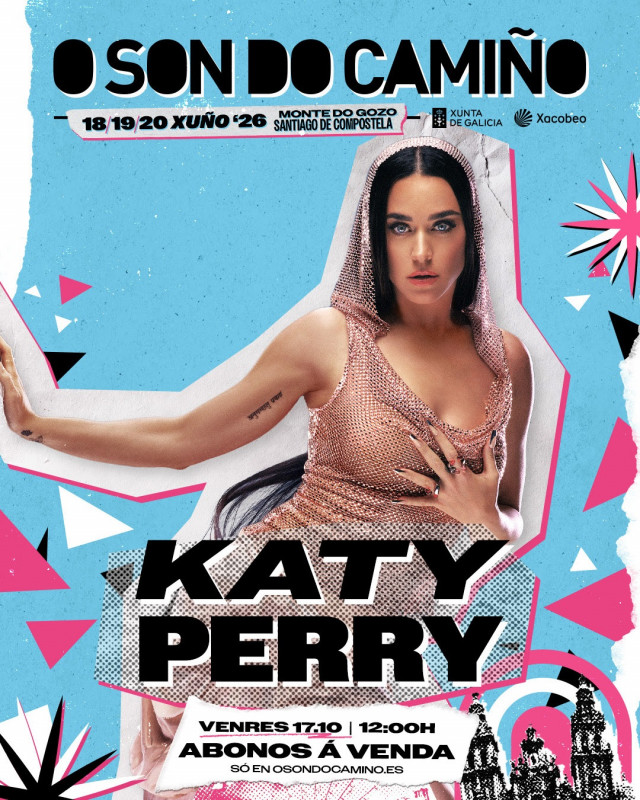 Katy Perry será cabeza de cartel de O Son do Camiño 2026