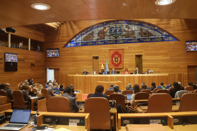 Pleno del Parlamento de Galicia.
