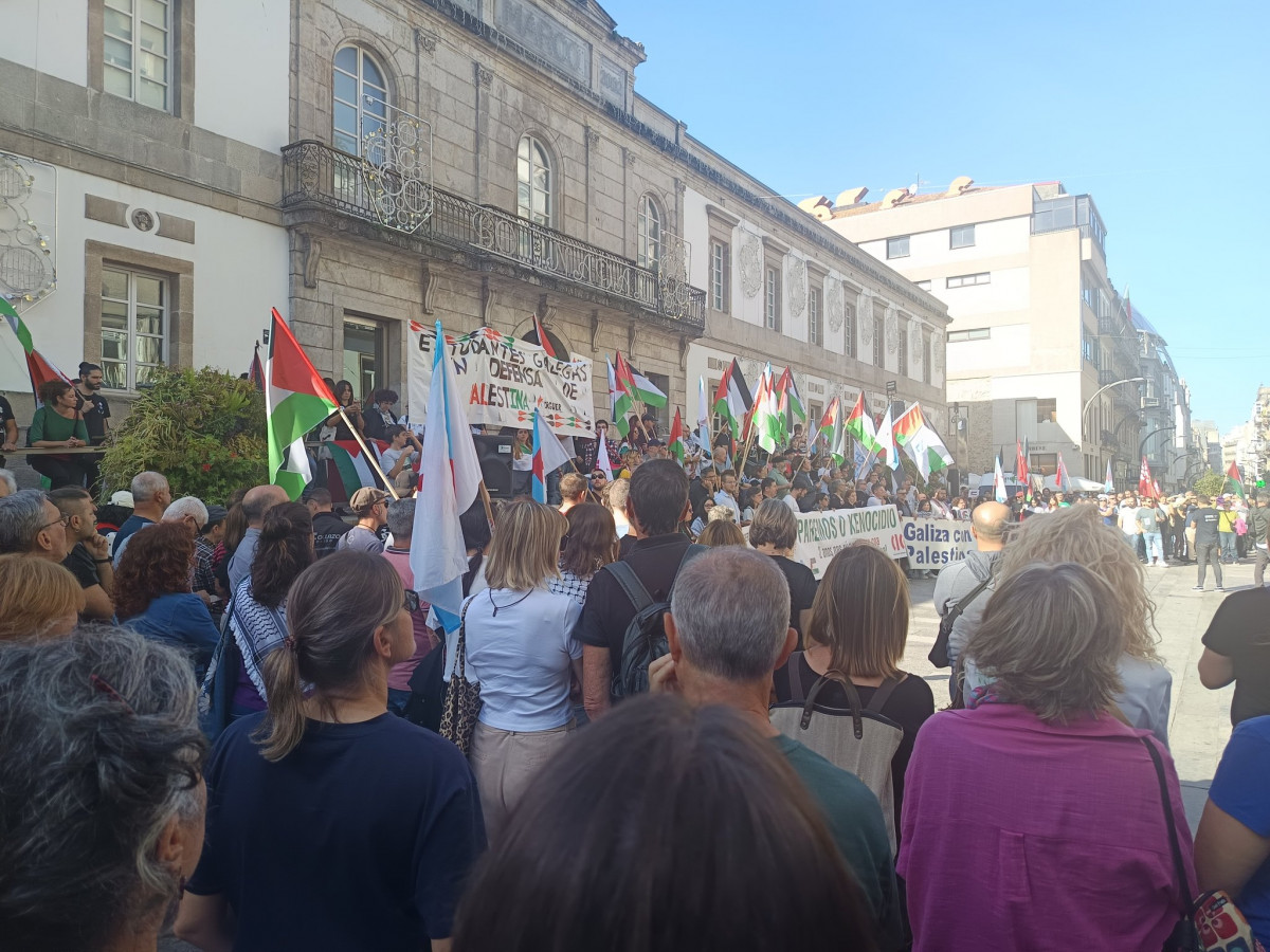 Manifestaciu00f3n en Vigo en una foto de Anticapitalistas GZ