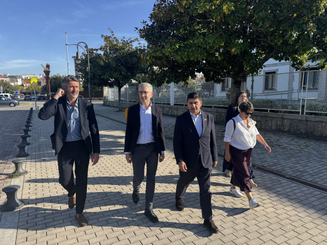 El secretario de Estado de Política Territorial, Arcadi España, en su visita a Vilagarcía, a 15 de octubre de 2025.