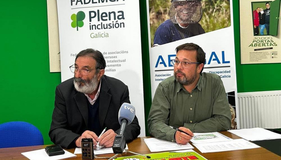 El presidente de Fademga, Eladio Fernández Pérez, y el gerente, Manel Fernández.