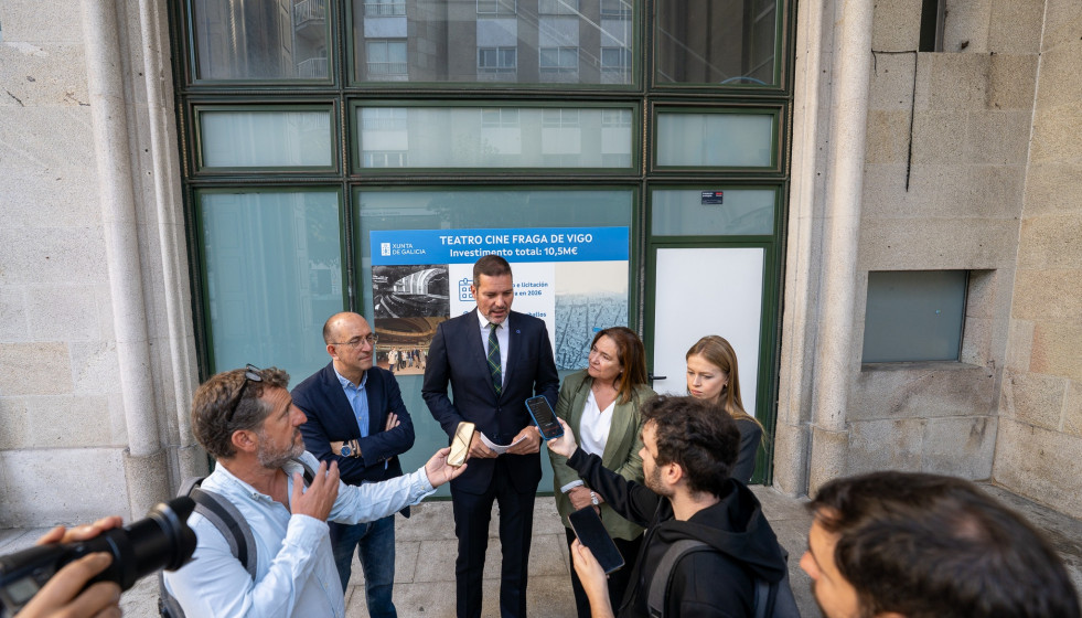 López Campos, durante la visita.