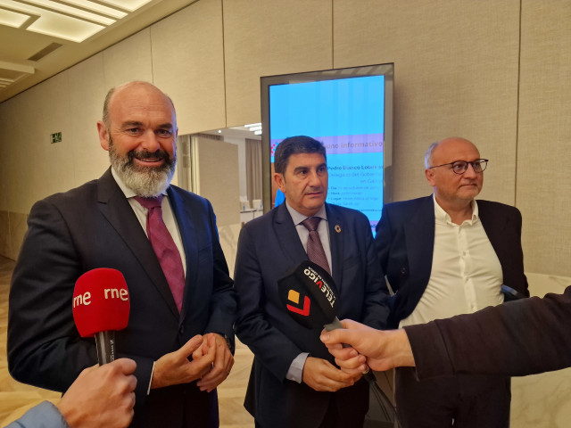 Miguel Caruncho, Pedro Blanco y Abel Losada.