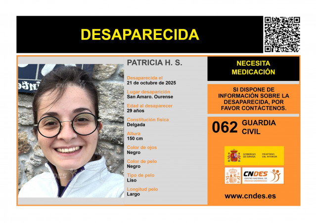 Mujer desaparecida en Ourense