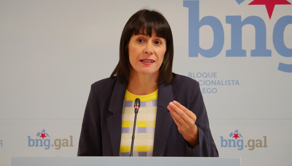 Archivo - La líder del BNG, Ana Pontón, en rueda de prensa
