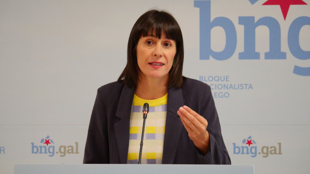 Archivo - La líder del BNG, Ana Pontón, en rueda de prensa