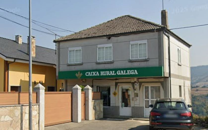 Sucursal de la Caixa Rural Galega en Cervantes en una imagen de Google Street View