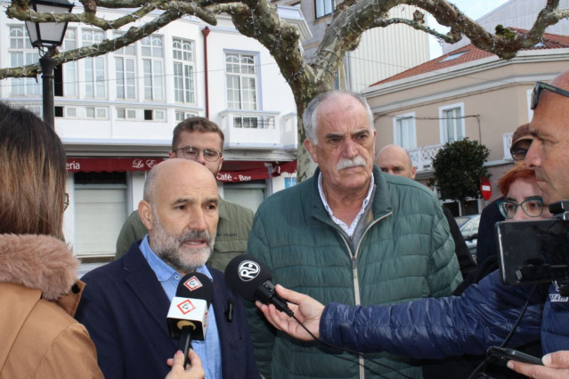 El diputado del BNG en el Congreso, Néstor Rego, en una visita a Arzúa