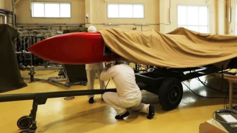 Pruebas del misil de crucero de propulsiu00f3n nuclear Burevestnik, captura tomada de un vu00eddeo del Ministerio de Defensa ruso publicado en 2018 Ministerio de Defensa ruso