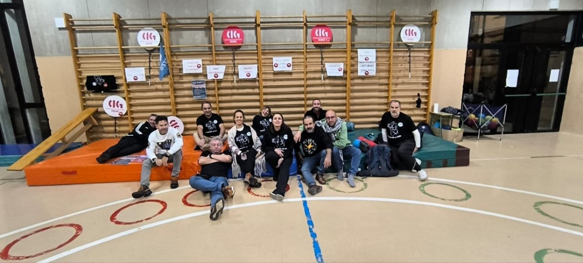 Protesta en el CEIP Amaredo Barroso de Ourense