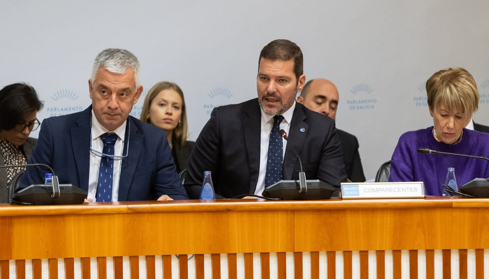 El conselleiro de Cultura, Lingua e Xuventude, José López Campos, comparece en la Comisión de Economía, Facenda e Orzamentos en el Parlamento de Galicia.