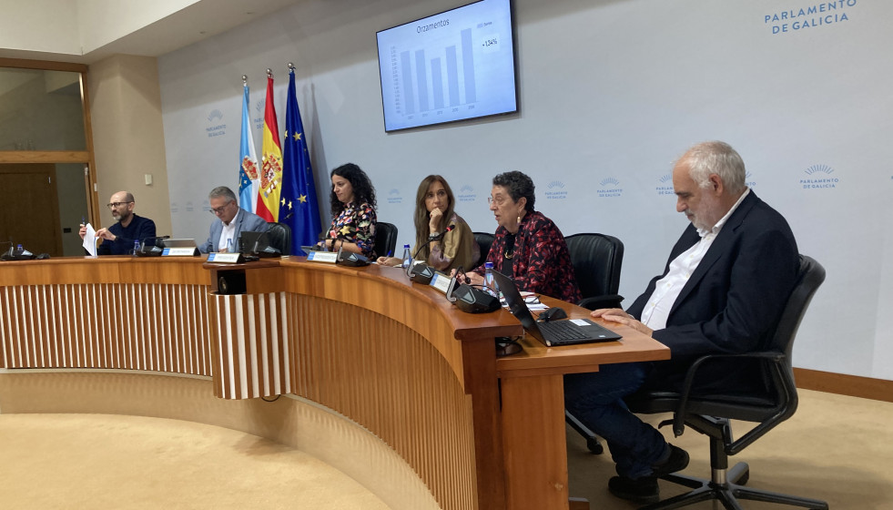 La presidenta del Consello da Cultura Galega (CCG), Rosario Álvarez, comparece en la Comisión 3ª de Economía, Facenda e Orzamentos.