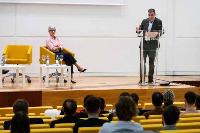El conselleiro de Educación, Ciencia, Universidades e FP, Román Rodríguez, en 'Galiciatic 2025'