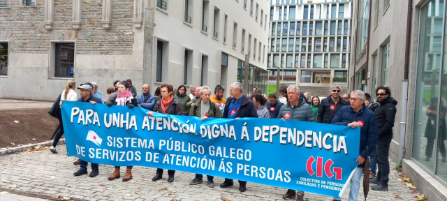 Concentración en Santiago de Compostela.
