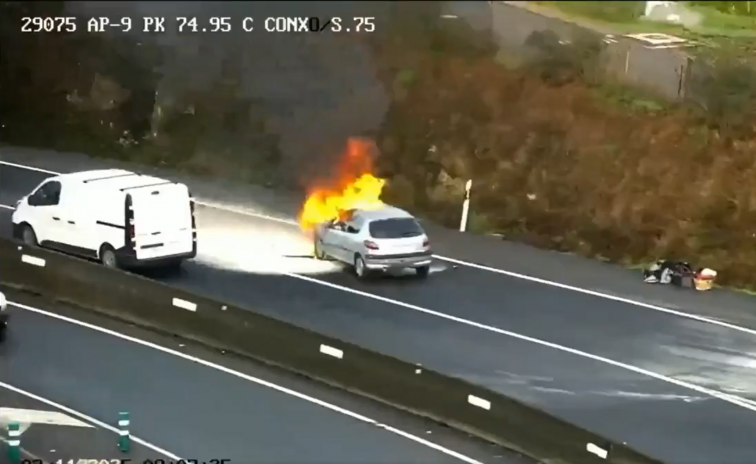 Mañana complicada en el entorno de Santiago con varios accidentes que han provocado importantes atascos