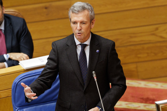 Rueda, durante la sesión de control en el Parlamento.