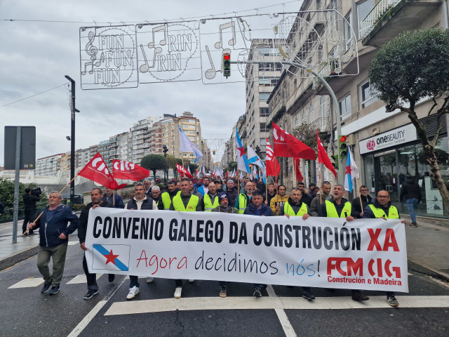 Imagen de la manifestación en Vigo.