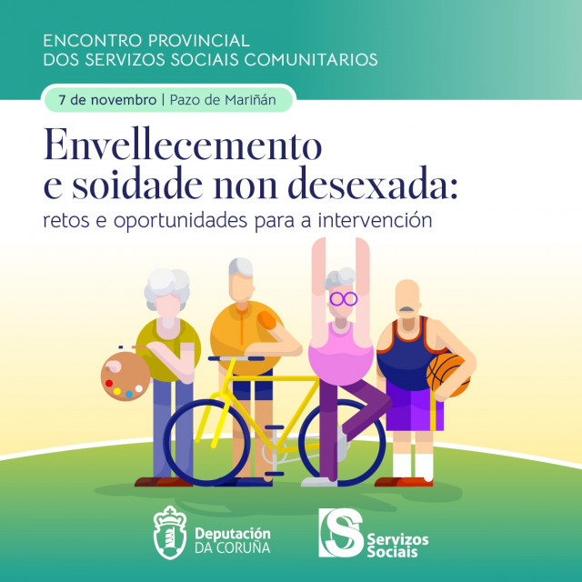 Jornada sobre envejecimiento y soledad no deseada promovida por la Diputación de A Coruña