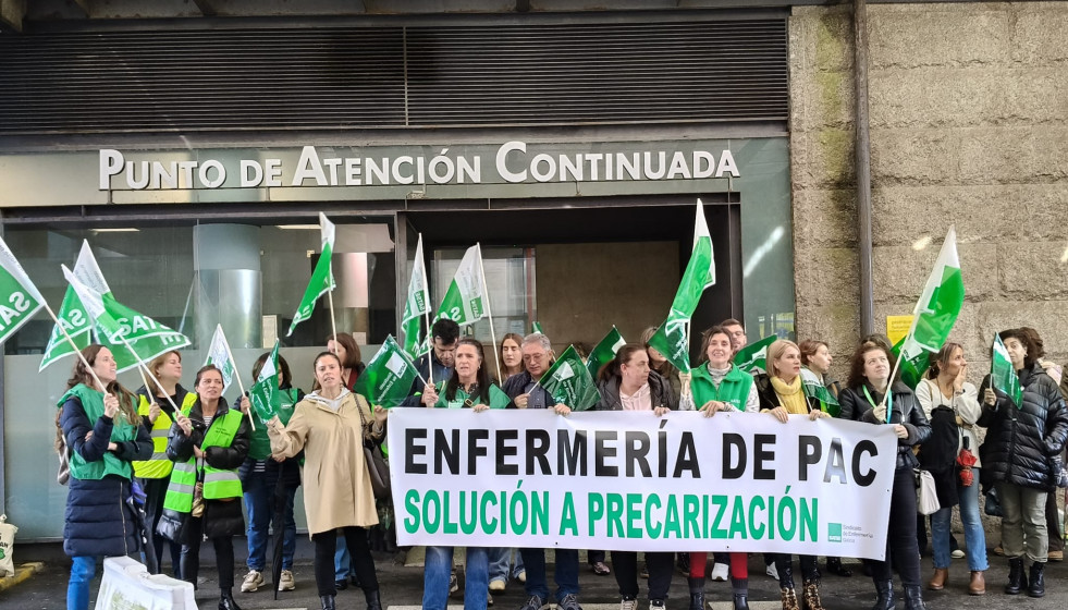 Enfermeros protestan ante una decisión 