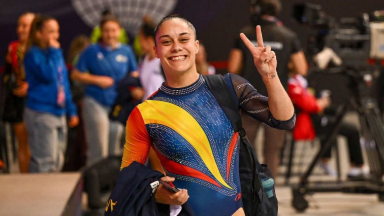 Melania Rodríguez se proclama campeona del mundo de doble minitrampolín en Navarra