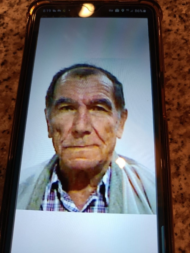 Imagen del hombre octogenario desaparecido en Maceda (Ourense) el 9 de noviembre de 2025.