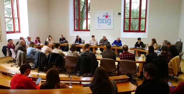 La líder del BNG, Ana Pontón, se reúne con alcaldes y cargos del BNG para abordar los problemas del SAF