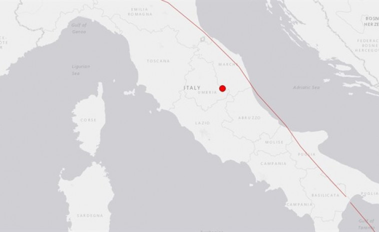 Un nuevo terremoto de magnitud 5,4 sacude el centro de Italia
