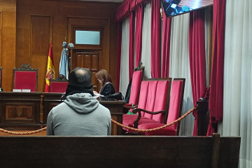 El acusado en la Audiencia Provincial de Ourense