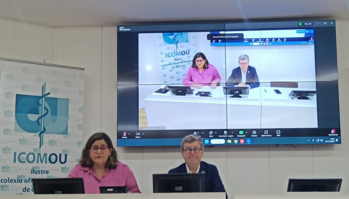 El Colegio de Médicos de Ourense organiza seis sesiones formativas sobre salud mental, ETS, IA y ser médico en Gaza