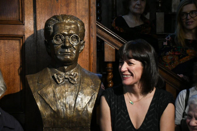 La líder del BNG, Ana Pontón, en Buenos Aires.