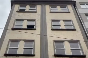 Edificio colapsado parcialmente en Ferrol