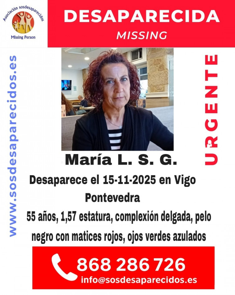 Sin noticia de María, la mujer de 55 años desaparecida en Vigo desde el pasado sábado