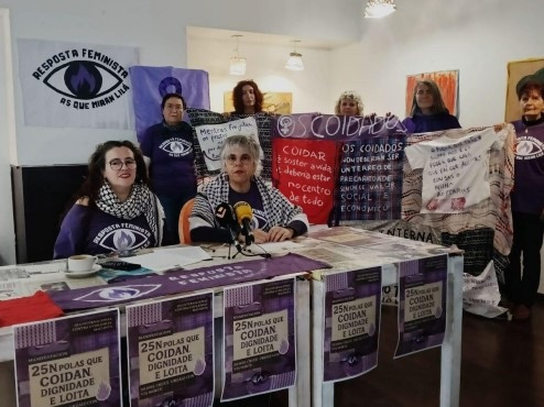 Resposta Feminista llama a manifestarse el 25-N en Vigo bajo el lema 'Polas que coidan. Dignidade e loita'