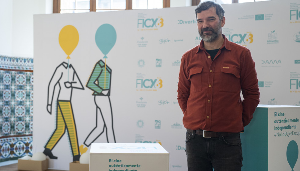 El director Ángel Santos, en el Festival de Gijón