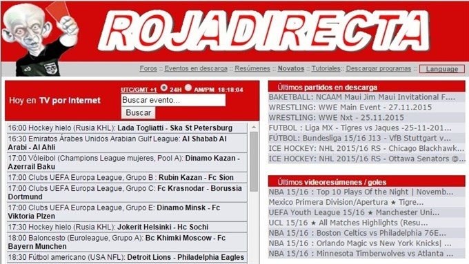 En liberdade o administrador de Rojadirecta