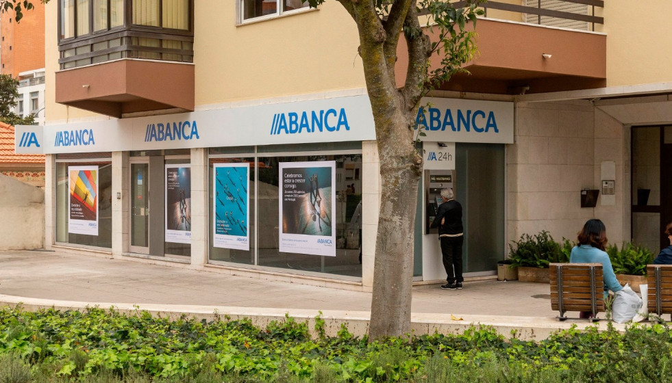 Oficina de Abanca en Portugal.
