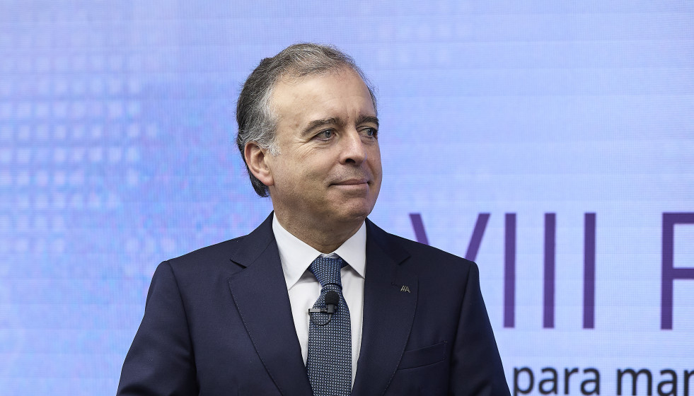 El CEO de Abanca, Francisco Botas, durante el VIII Foro Banca, a 25 de noviembre de 2025, en Madrid (España). El foro ha sido organizado por elEconomista y reúne a los principales ejecutivos de las 