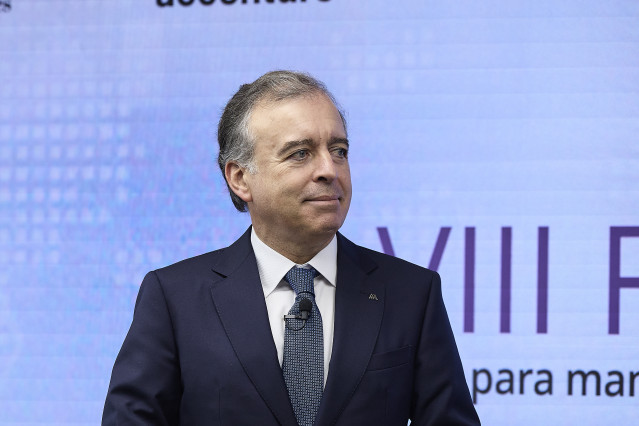El CEO de Abanca, Francisco Botas, durante el VIII Foro Banca, a 25 de noviembre de 2025, en Madrid (España). El foro ha sido organizado por elEconomista y reúne a los principales ejecutivos de las más importantes entidades financieras.