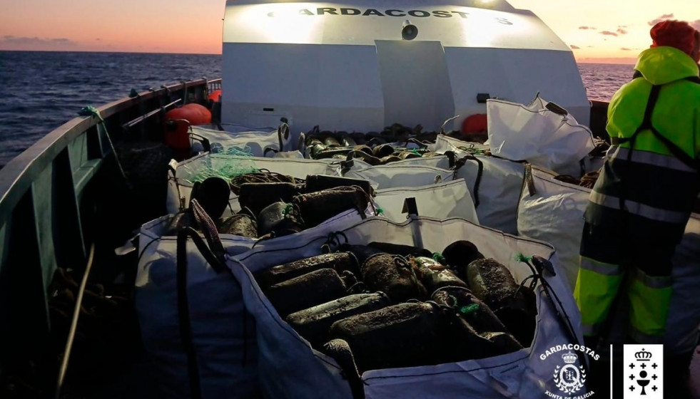 Operativo de Gardacostas contra el furtivismo en A Guarda