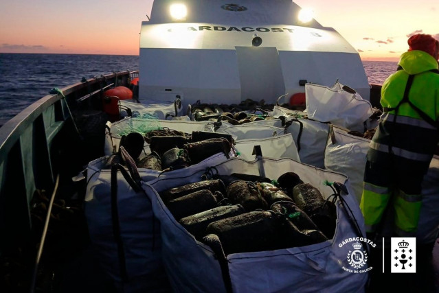 Operativo de Gardacostas contra el furtivismo en A Guarda