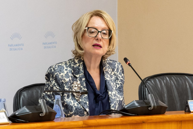 La directora xeral de Planificación, Sofía López Liñares, en el Parlamento de Galicia, a 27 de noviembre de 2025.