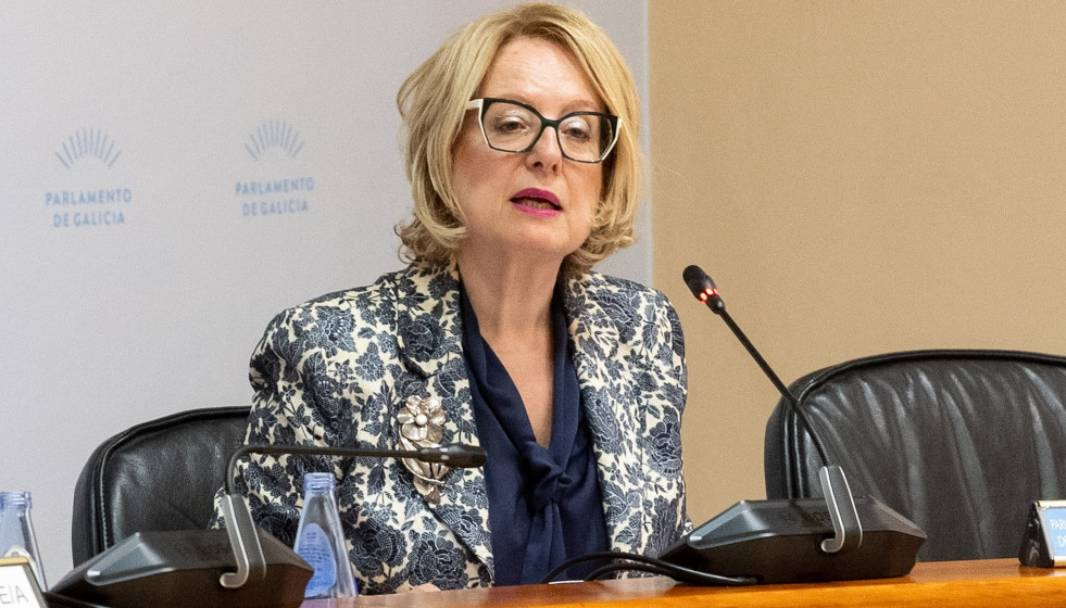 La directora xeral de Planificación, Sofía López Liñares, en el Parlamento de Galicia, a 27 de noviembre de 2025.