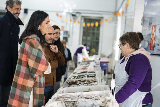 Paula Prado, durante la visita.