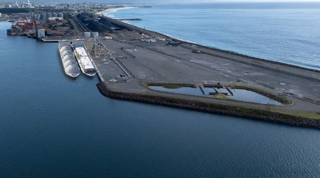 Render de como quedará a terminal de Port Kembla, en el estado australiano de Nueva Gales del Sur