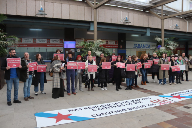 Imagen de la protesta en Vigo.