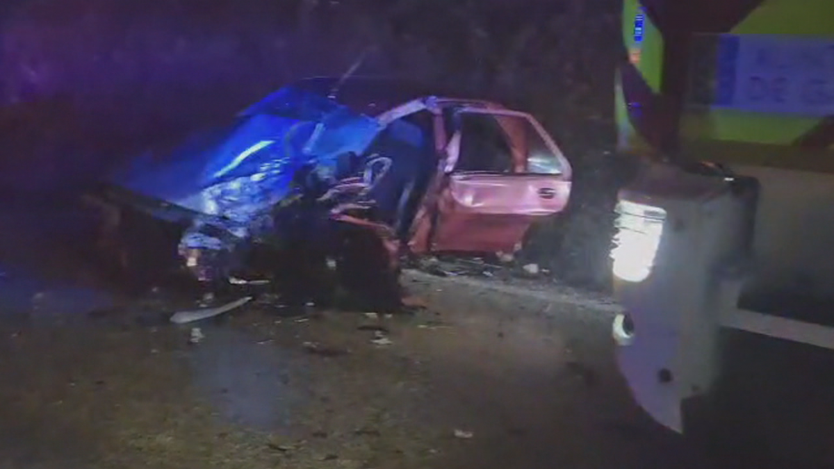 Coche de la accidentada en una imagen de CRTVG