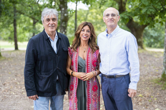 Archivo - Los diputados del PPdeG en el Congreso Pedro Puy, Tristana Moraleja y Celso Delgado