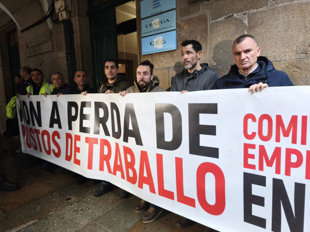 Protesta del comité de Ence en Santiago