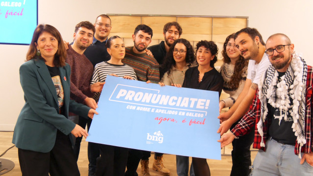 Presentación campaña BNG para galleguizar nombres y apellidos.